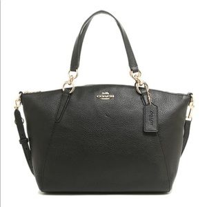 Coach Small Kelsey Satchel Bag (Navy Blue)